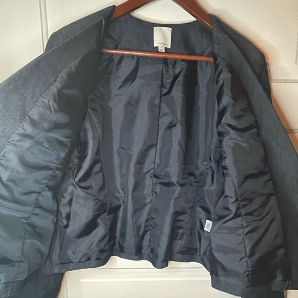 Halogen One Button Jean Blazer - Picture 8 of 12